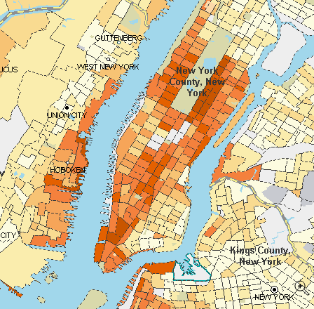 Manhattan high earners 2005-09