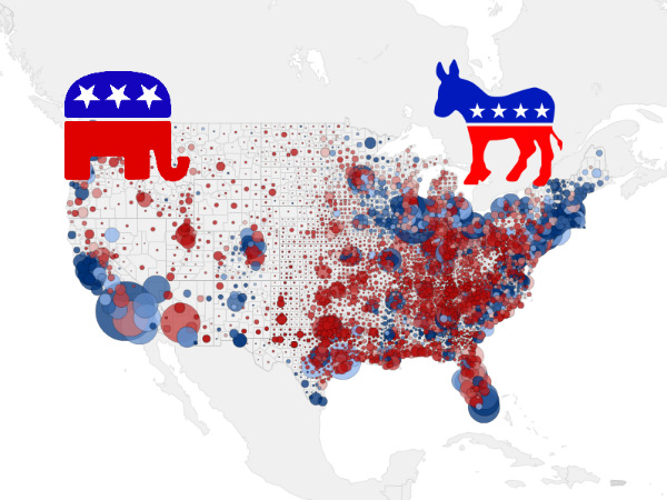 Closeup on the Super Tuesday States