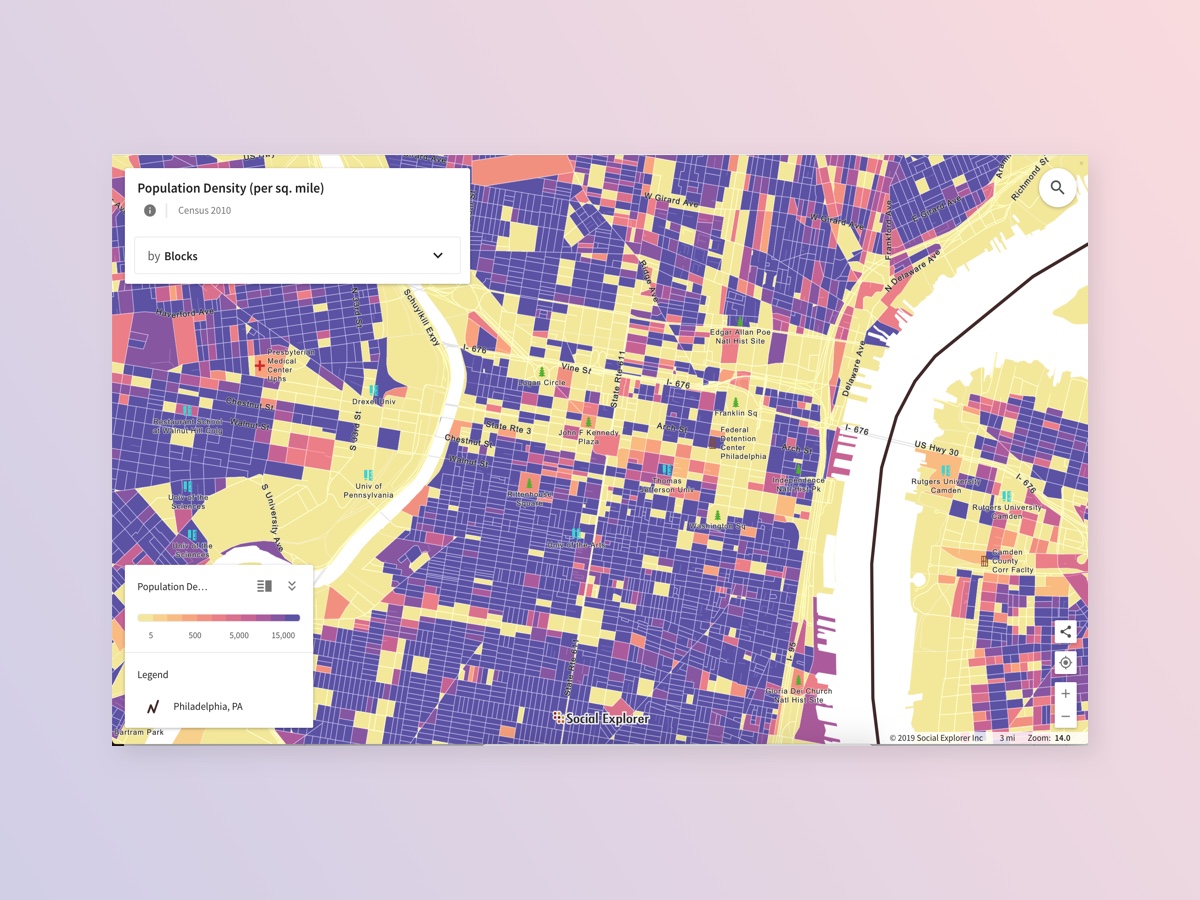 Analyzing Urban Walkability with Social Explorer