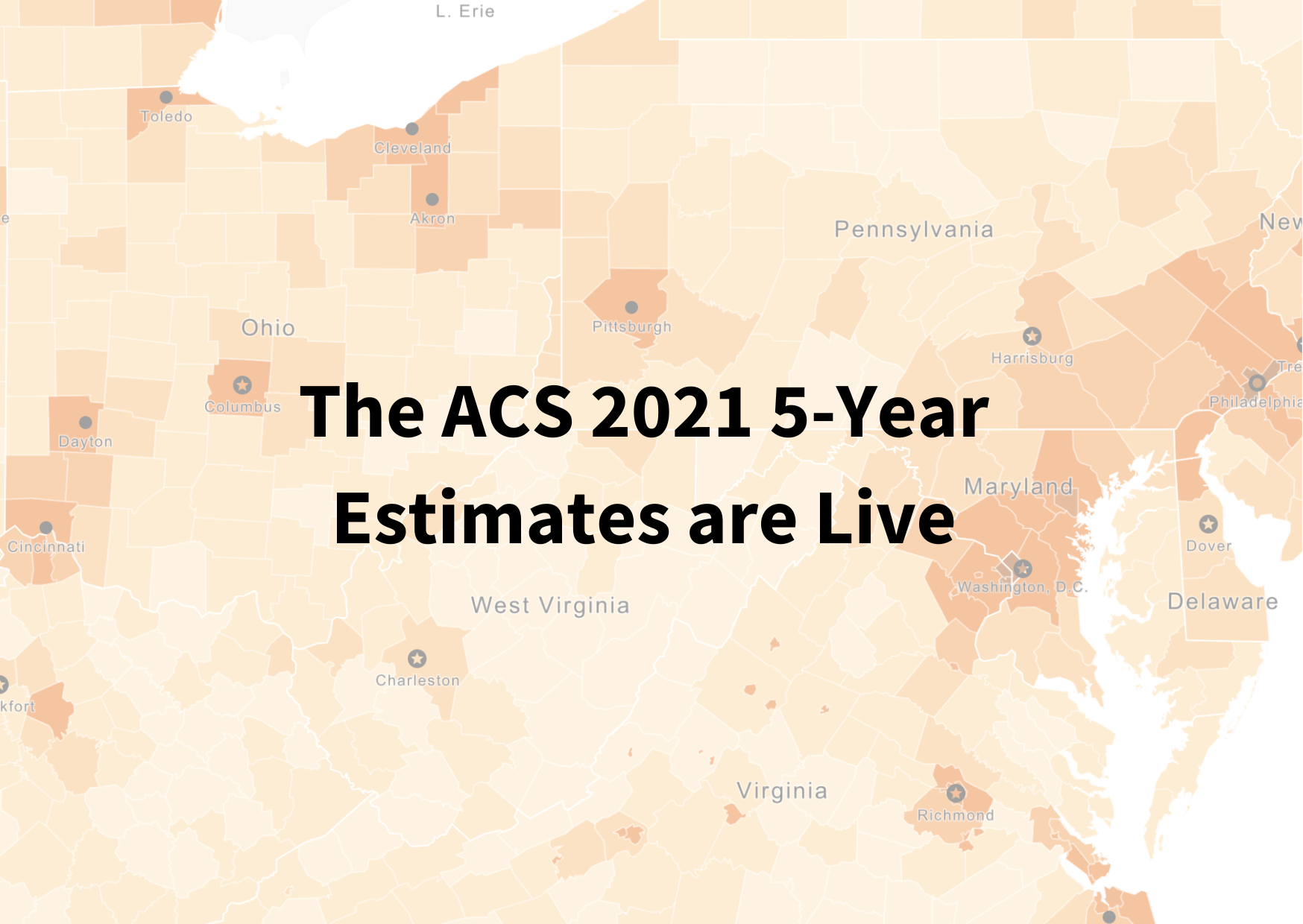 The American Community Survey 2021 5-Year Estimates are Now Live on Social Explorer!