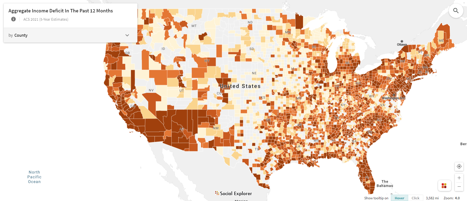 Examining the Aggregate Income Deficit in the U.S.: A Look at the 2021 Numbers and Historical Trends