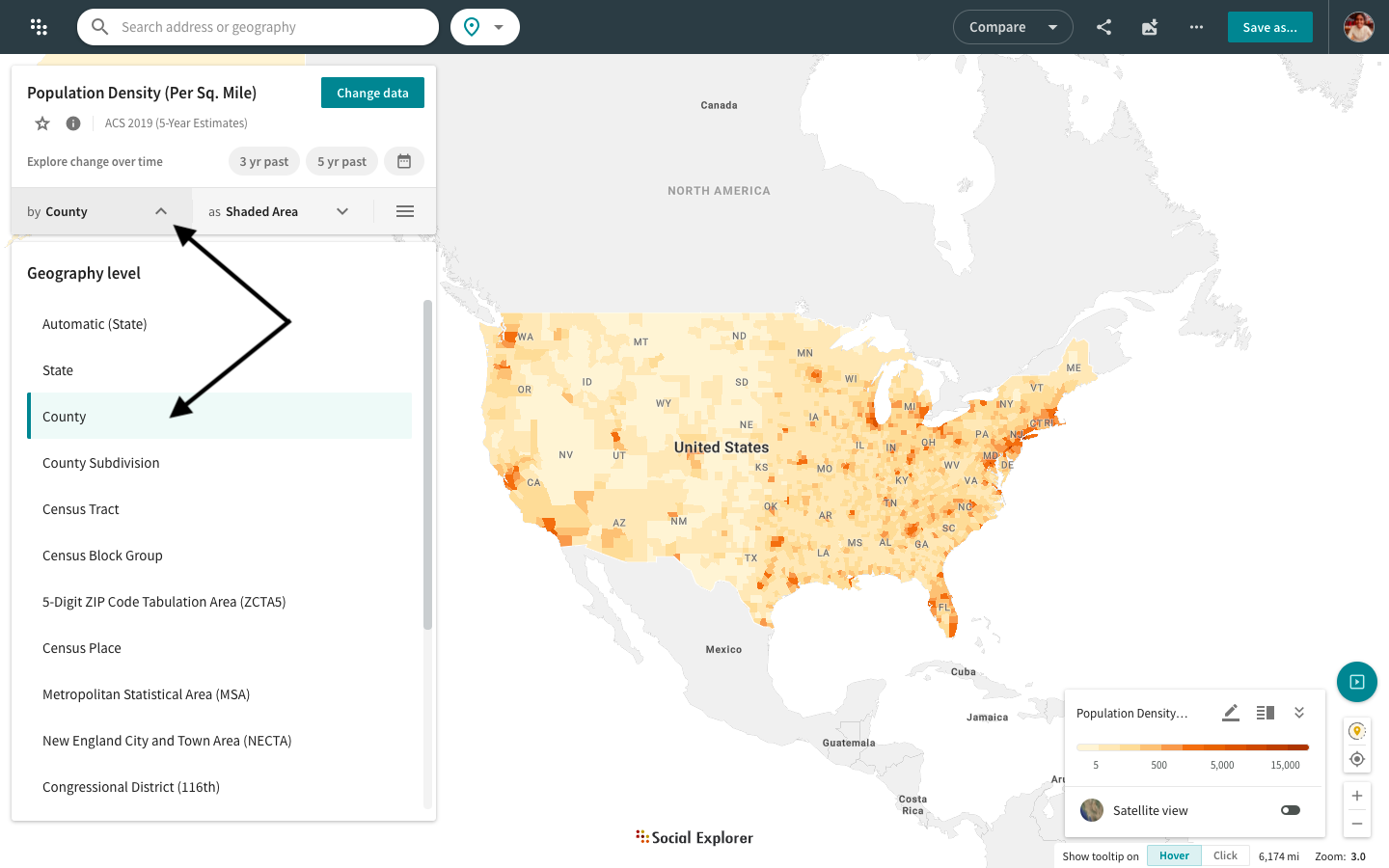 Change Geography For Data Display Visualizing Data Using Maps