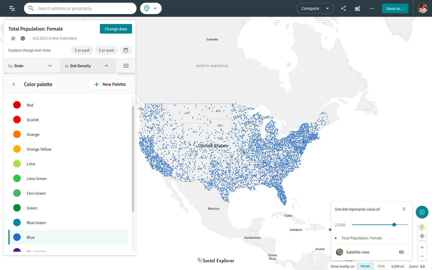 dot density map